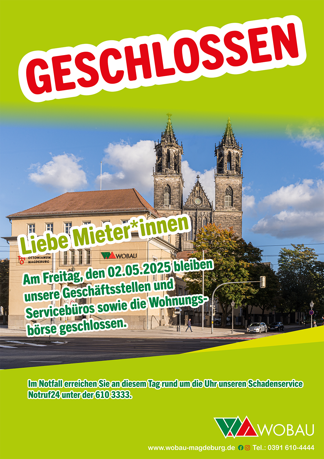 Wir haben Geschlossen 