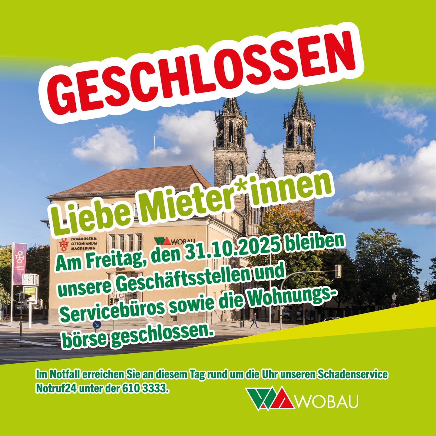 wir haben geschlossen