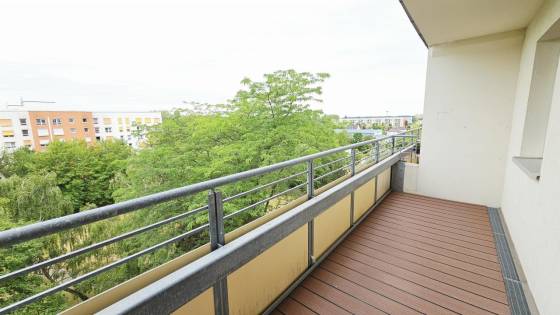 Balkon mit Blick ins Grüne