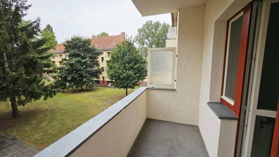 Balkon mit Blick ins Grüne
