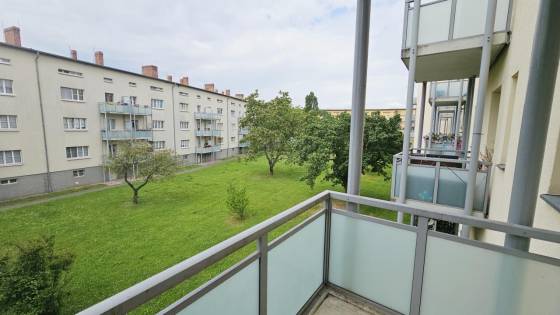 Balkon mit Blick ins Grüne