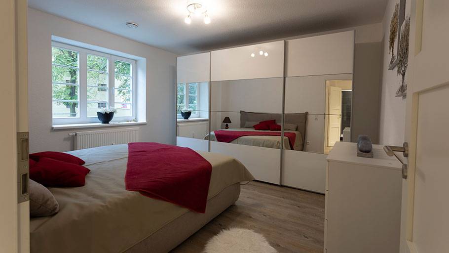 Beimssiedlung Musterwohnung Schlafzimmer
