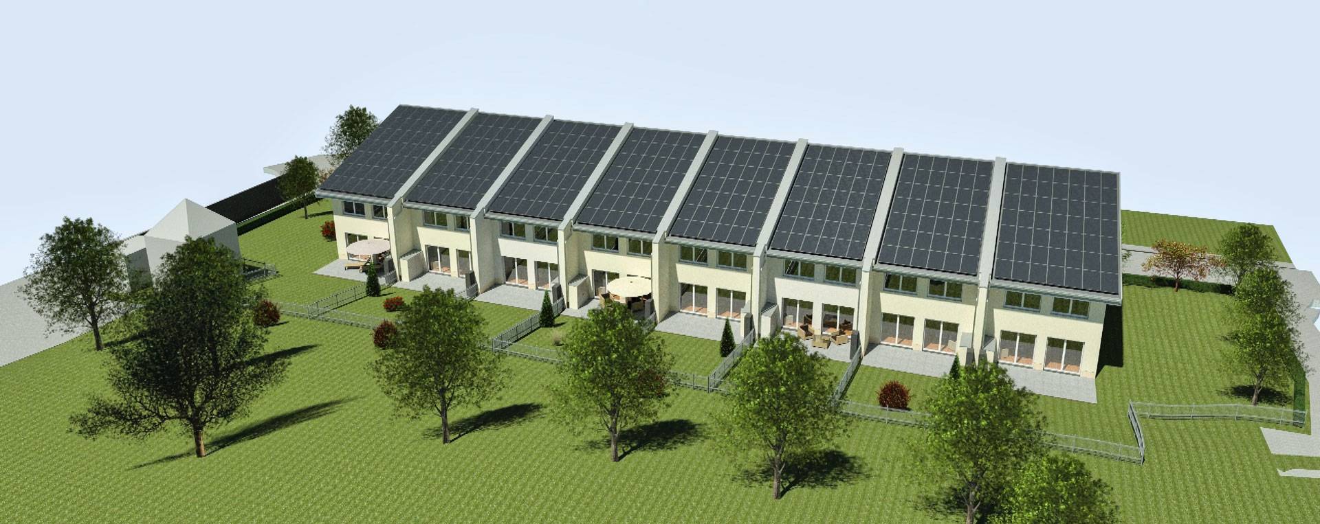 Visualisierung Marderweg Reihenhaus WOBAU