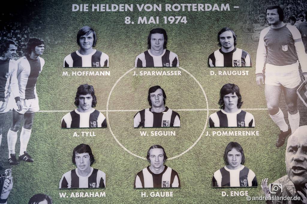 Aufstellung Pokalfinale 08. Mai 1974 - Foto Andreas-Lander