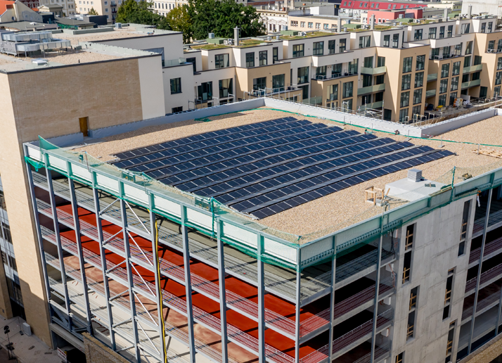 Parkhaus mit Solardach am Domviertel
