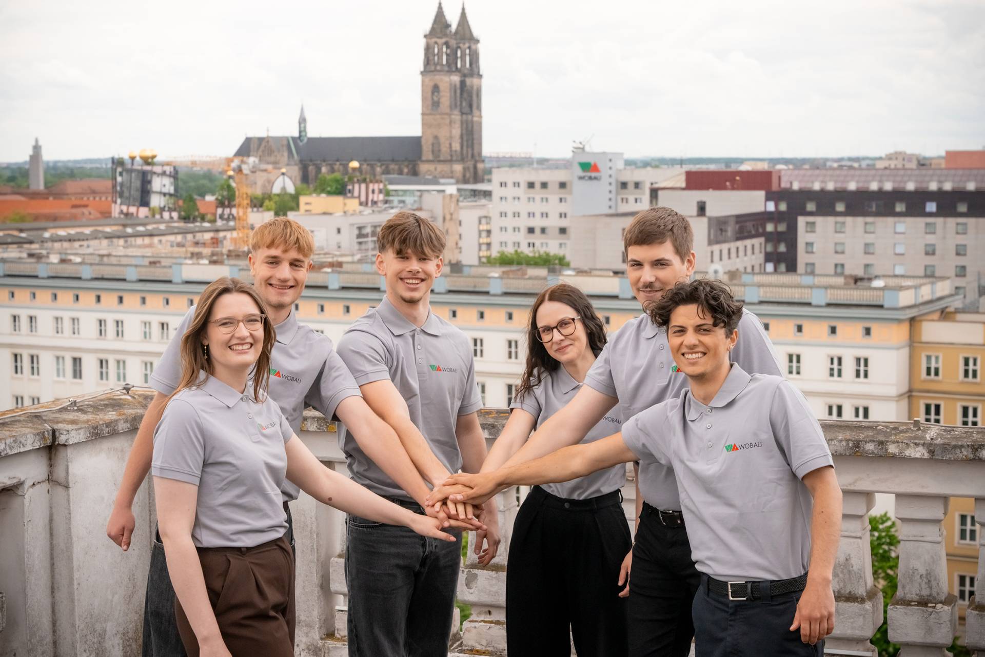 Auszubildende bei der WOBAU
