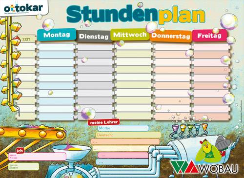 Stundenplan für Jungen